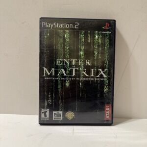Enter the Matrix PlayStation 2 PS2 2003 Complete Tested Working CIB Black Label